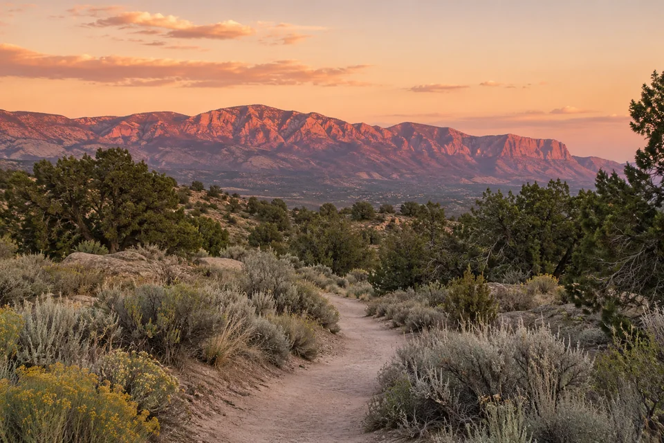 A quiet path through the New Mexico foothills